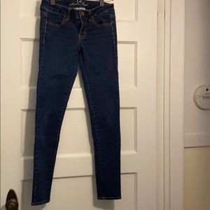 Super stretch dark wash American Eagle jeggings